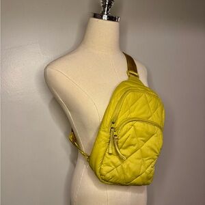 Vera Bradley Mustard Quilted Backpack
